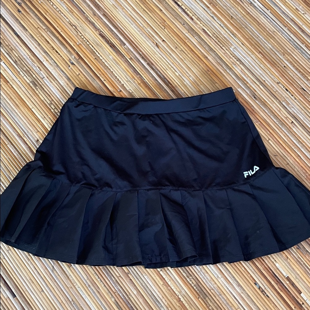 Fila black tennis skort